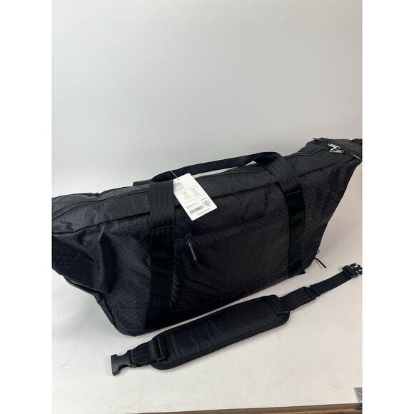 Athleta Excursion Convertible Duffle Bag Black Travel Workout‎ - Picture 6 of 9